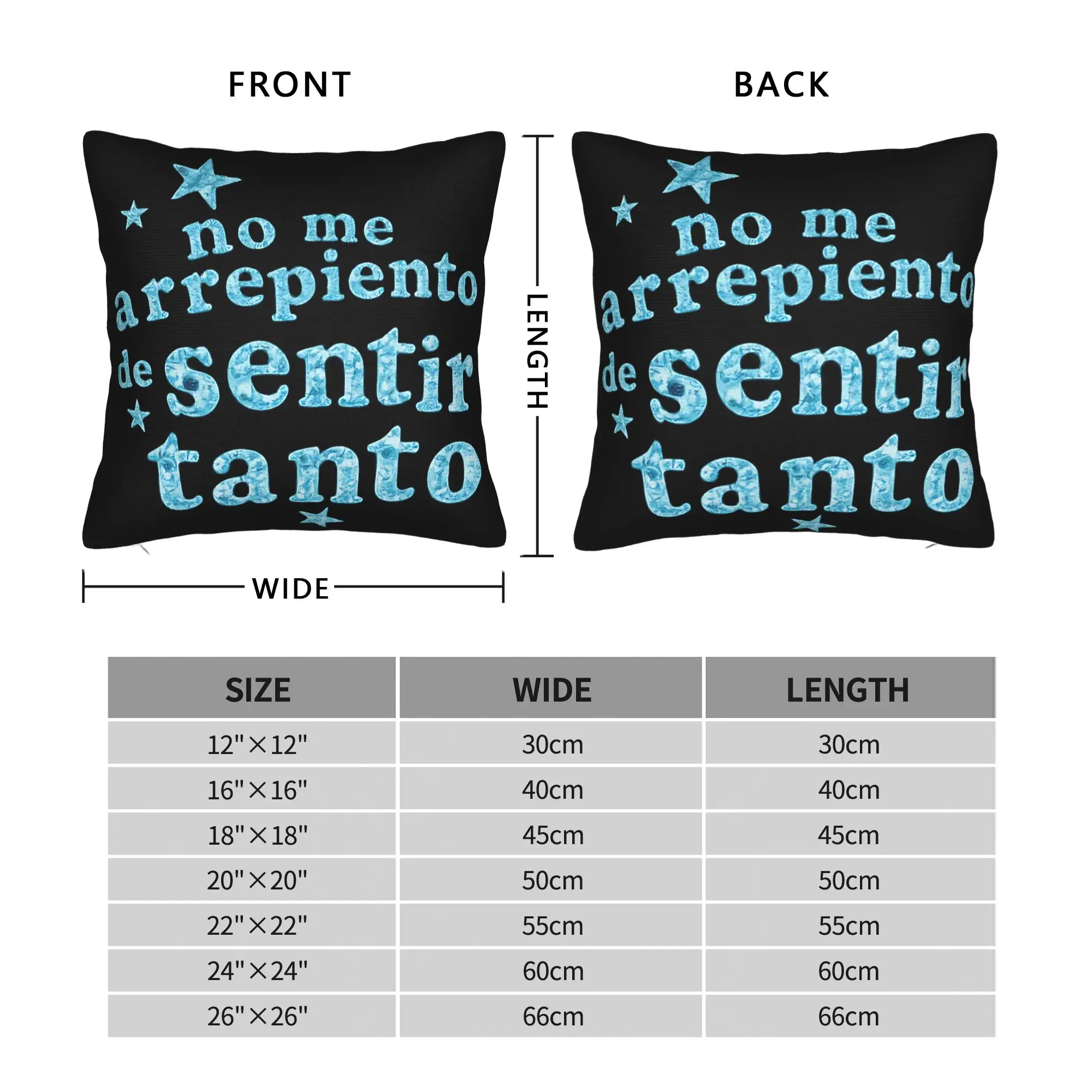 Pillow Case Karol G I Don't Regret Feeling So Much  Soft  Pillow Cover For Sofa Home Decor Funny Pillowcases
