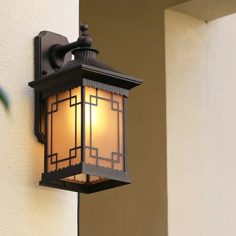 

Garden Lights Outdoor Chinese Style Waterproof Vintage Villa Doorway Corridor Lamp Wall Sconce For Porch Lighting Fixture