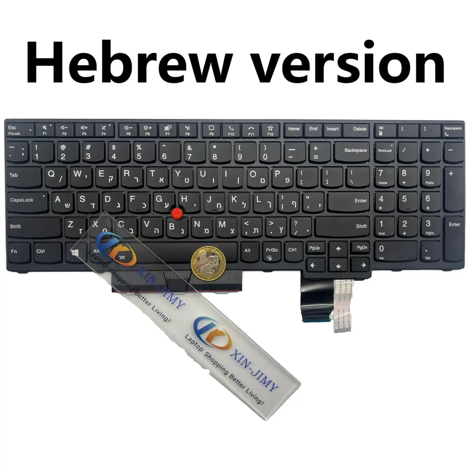 

Клавиатура P15 GEN2 с подсветкой и hebrew для ноутбука Lenovo Thinkpad T15G GEN2 P15 GEN2 P17 GEN2
