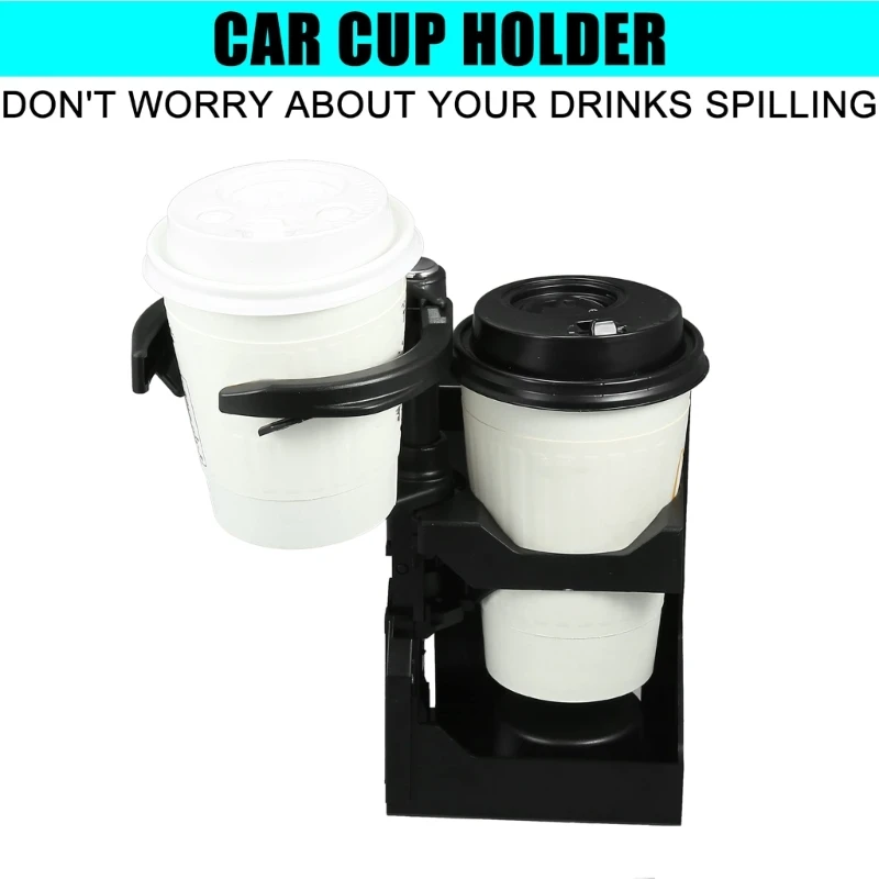 28GB Car Front Center Console Cup Holder Drink Stand Rack Removable Bracket Assembly Compatible For E300 W210 2106800114