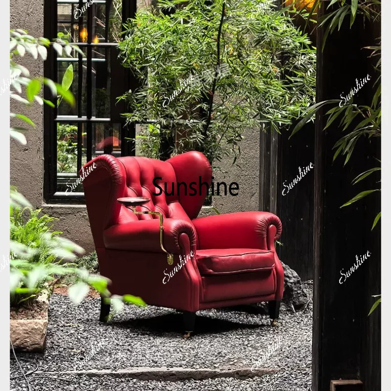

Italian light luxury single sofa living room minimalist leisure chairTJ