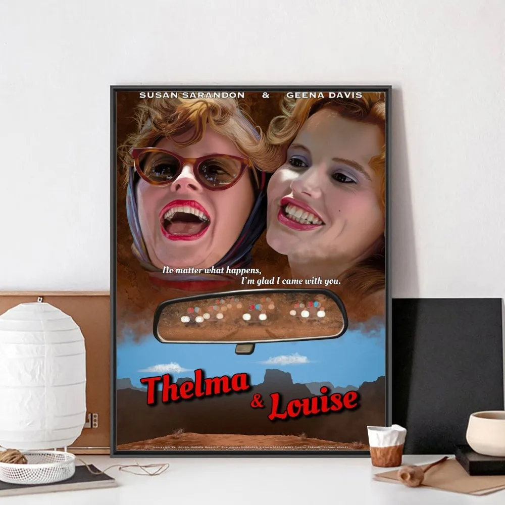 Movie Thelma & Louise Film Poster No Framed Poster Kraft Club Bar Paper Vintage Poster Wall Art Painting Bedroom Study Stickers