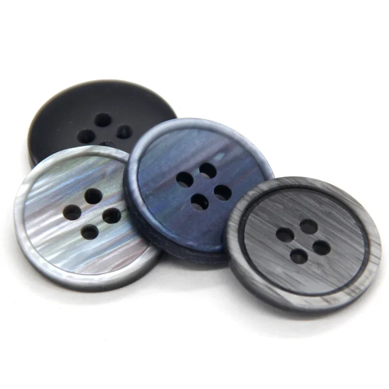 DOTOLLE 15/20mm Fashion Coat Stripe Resin Sewing Buttons For Clothing Vintage Collar Cuff Blazer Jacket Handmade Decorations