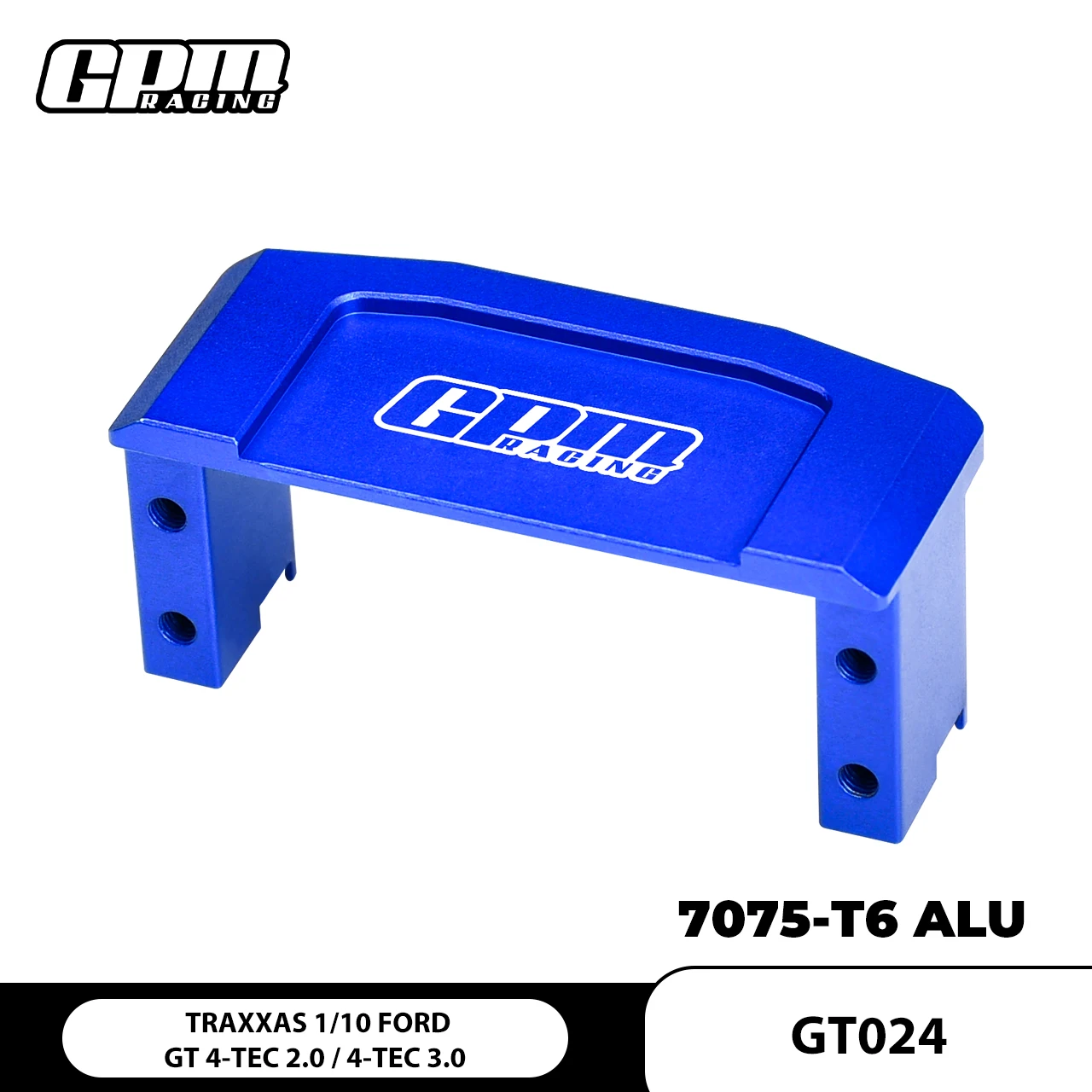 GPM 7075Alu Servo Mount TRAXXAS 1/10 FORD GT 4-TEC 2.0 / 3.0 Toyota GR Supra GT4