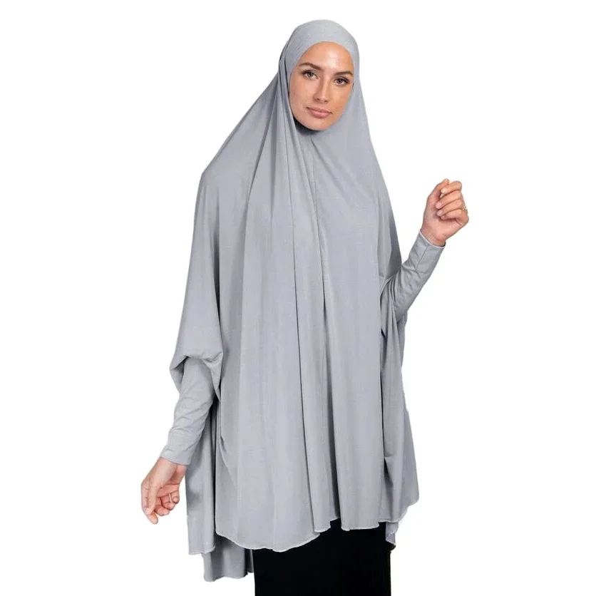 Women Muslim Khimar Abaya Long Hijab Burqa Head Scarf Islamic Prayer Garment Overhead Turban Hijab Shawls Wraps Ramadan