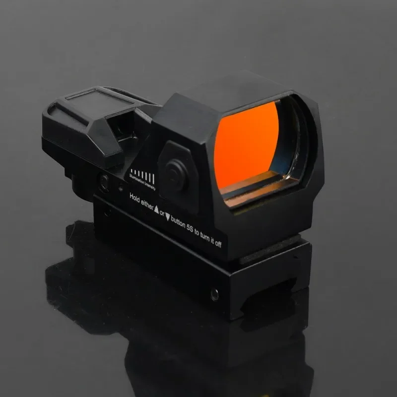 Red Dot Sight HD101 Collimator Rifle Red Green Dot Reflex Sight Scope Fit 20mm Weaver Rail for Airsoft / Hunting Rifle