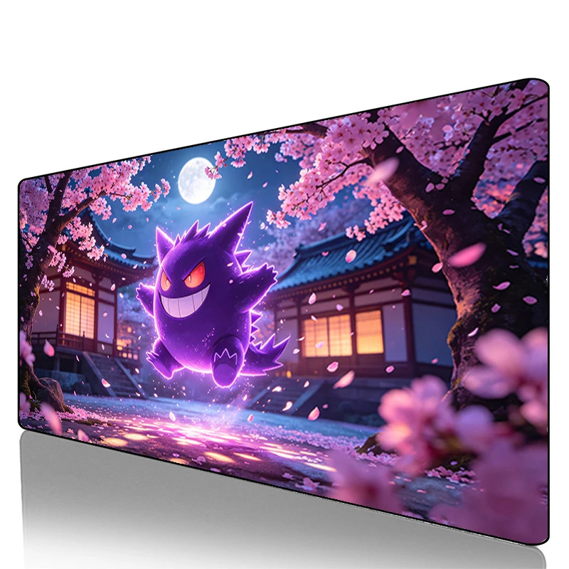 Mouse Pads Pokemon Pikachu Gengar original rubber table Large Gamer xxl Desk mat Computer keyboard rug gaming accessories carpet