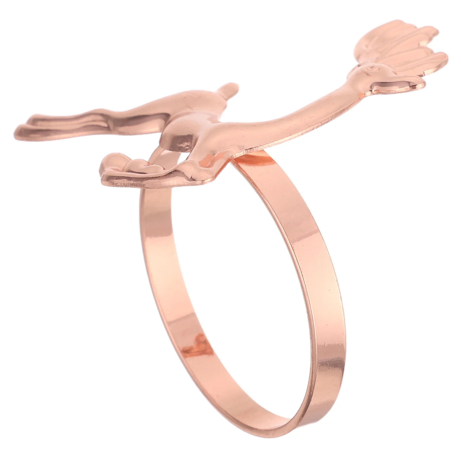 

6Pcs Christmas Elk Napkin Rings Metal Reindeer Buckle Festive Holiday Table Decoration Dinner Party Serviette Holder