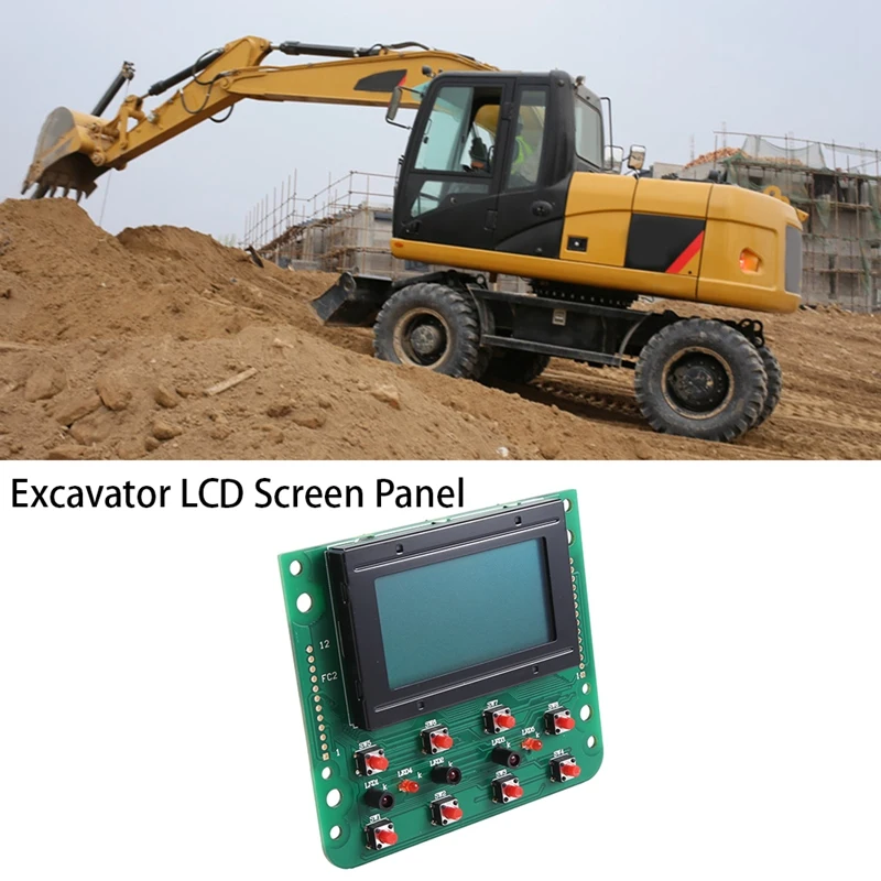 Excavator LCD Screen Panel For Kobelco SK-6 SK200-6 SK135SR Excavator Monitor Aftermarket Parts