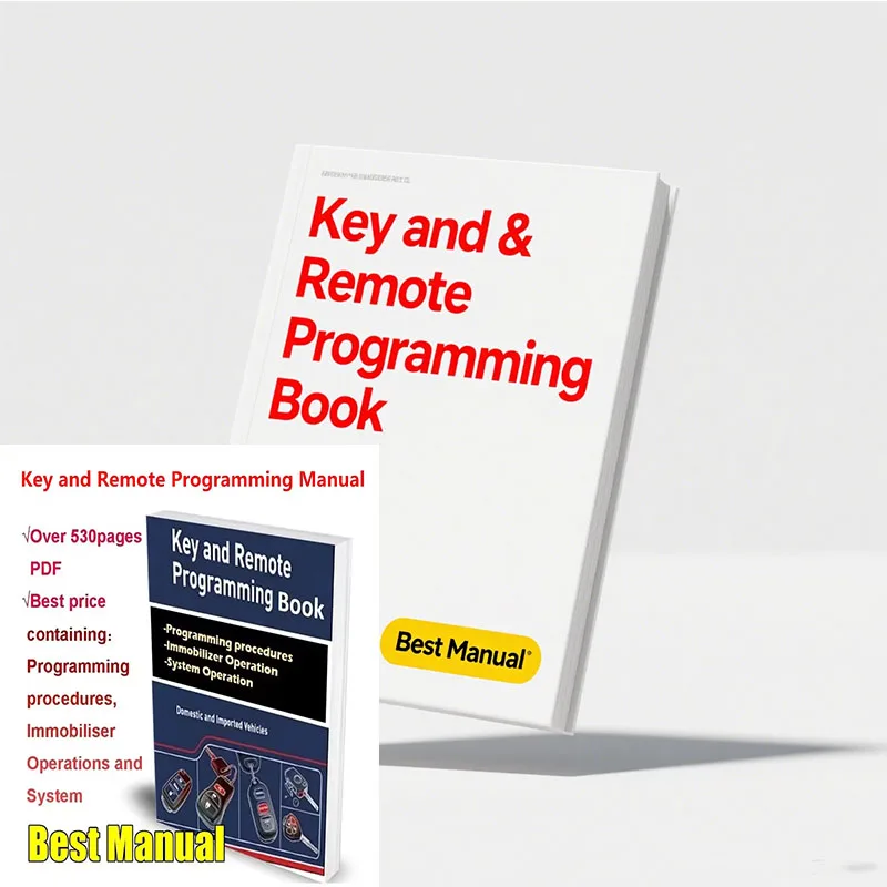 Key and Remote Programming Manual Guide obd2 scan for All LockSmith Professional Containing Program Immobiliser System Operation