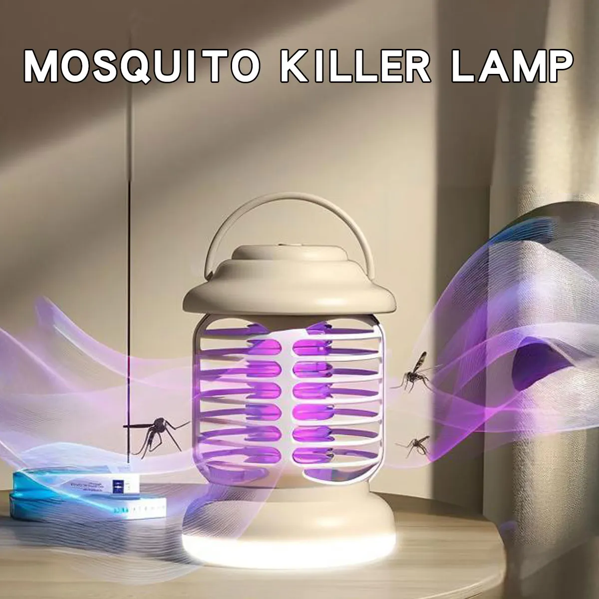 Portable Electric Mosquito Killer Lamp Outdoor Powerful Mosquito Lure Repellent Night Light Household Bug Trap Lamp For Home