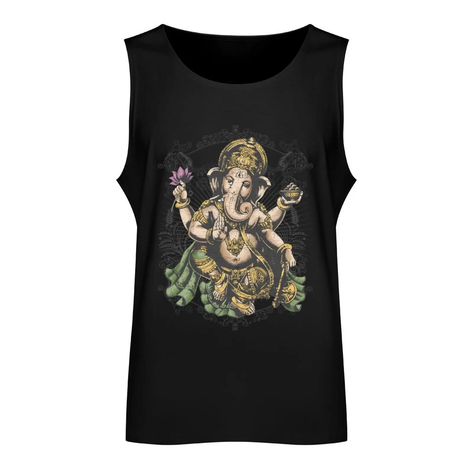 Ganesha: Blessings Tank Top Sleeveless top t-shirt for men