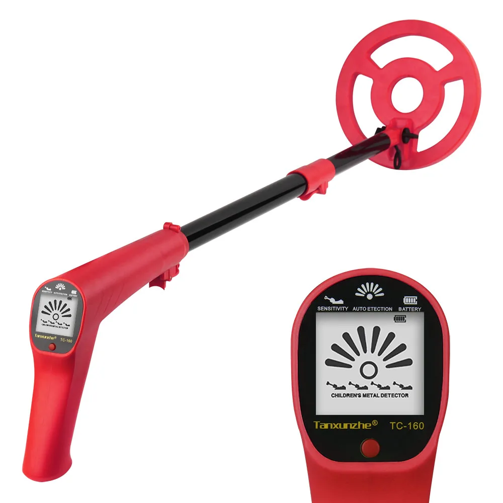 Kids Metal Detector with Intuitive LCD Display, Lightweight Kids Metal Detectors with 6” Search Coil for Exploration Hiking Gol