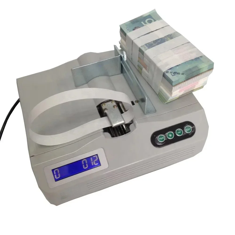 Small Smart Paper Packaging Strapping Machine Hot Tape Strapping Machine for Binding Currency Cards Labels