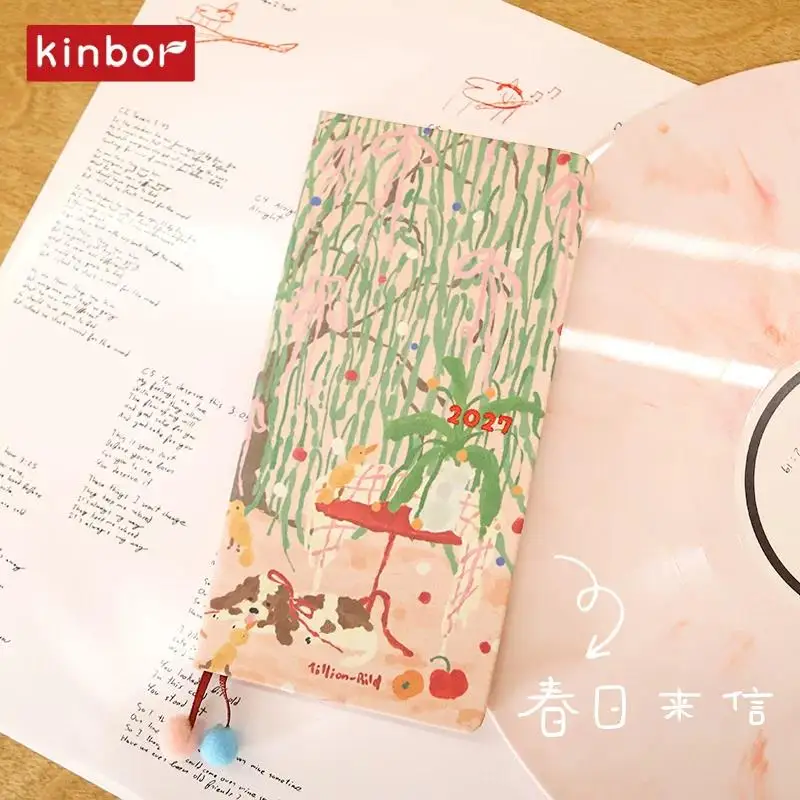 Kinbor Tygodniowy Planer Notatnik Agenda 2027 120 Kartek Planer 52g Papier Bachuan Dzienniki Notatnik z Listą Zadań Kawaii Artykuły Papiernicze — zdjęcie produktu 4