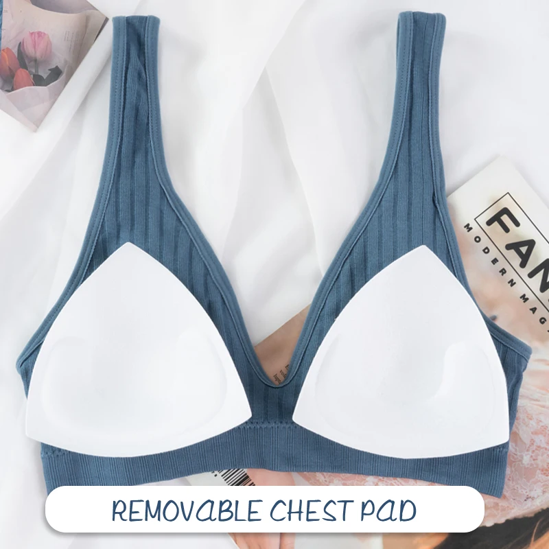 Reggiseno per allattamento senza cuciture per donna Pad Materinty senza fili a forma di U gilet posteriore traspirante intimo femminile semplice