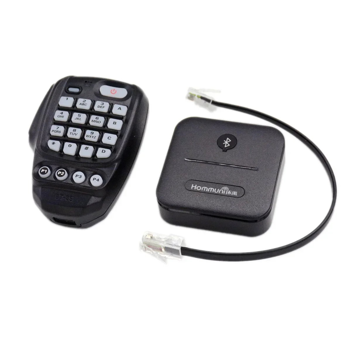 Micrófono Inalámbrico Portátil BT85 con Teclado para Radio Móvil Yaesu FT7900R FTM300DR MH-48 SSM-85D PTT, Altavoz con Micrófono Bluetooth