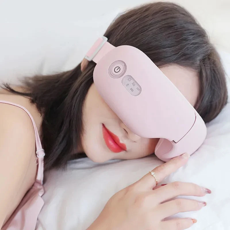 Eye Massager Smart Airbag Vibration Eye Care Instrument Hot Compress Bluetooth Eye Massage Glasses Fatigue Pouch & Wrinkle