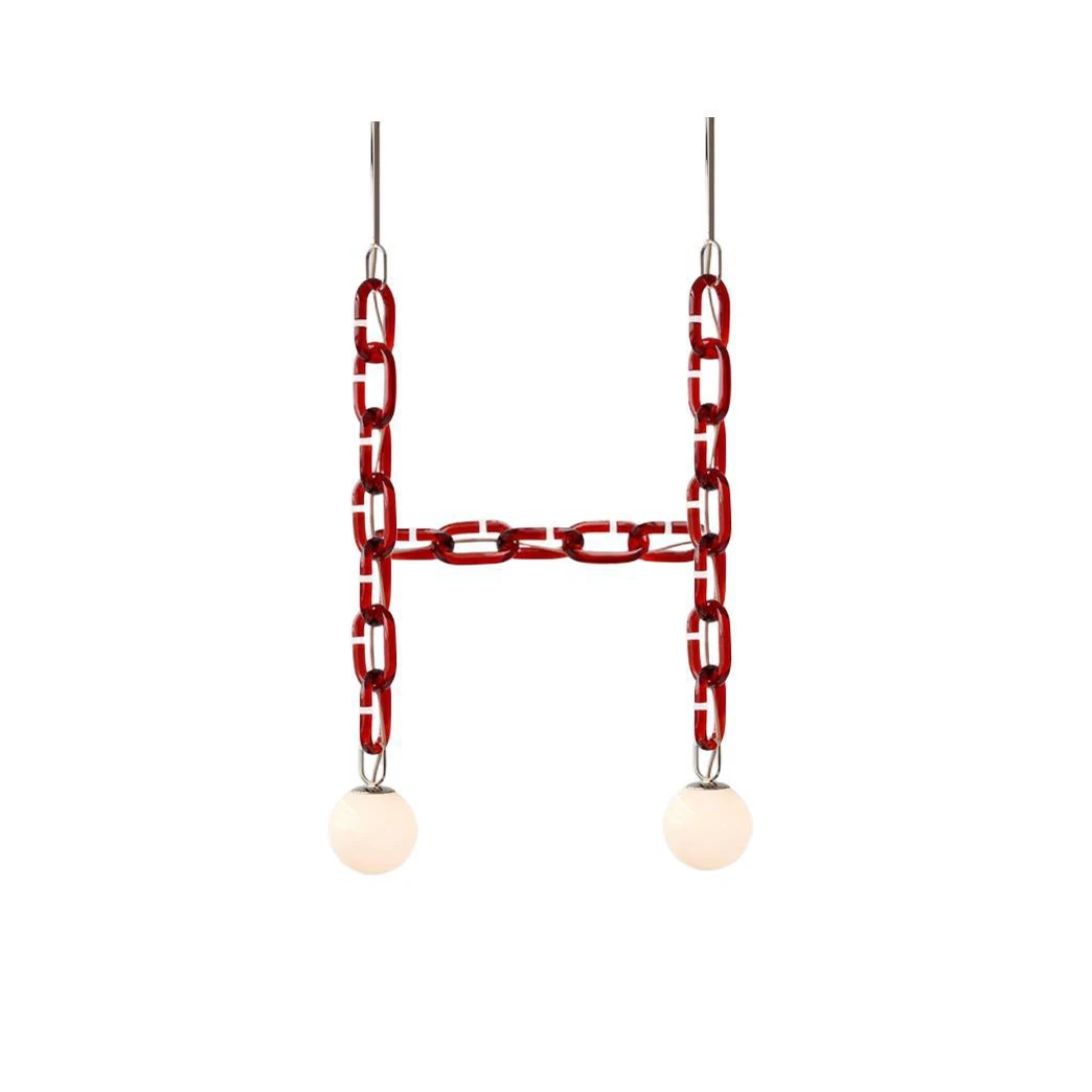 

E27 LED Home Deco Colorized Glass Chain Ladder Dimmable Chandelier Lighting Lustre Suspension Luminaire Lampen For Dinning Room