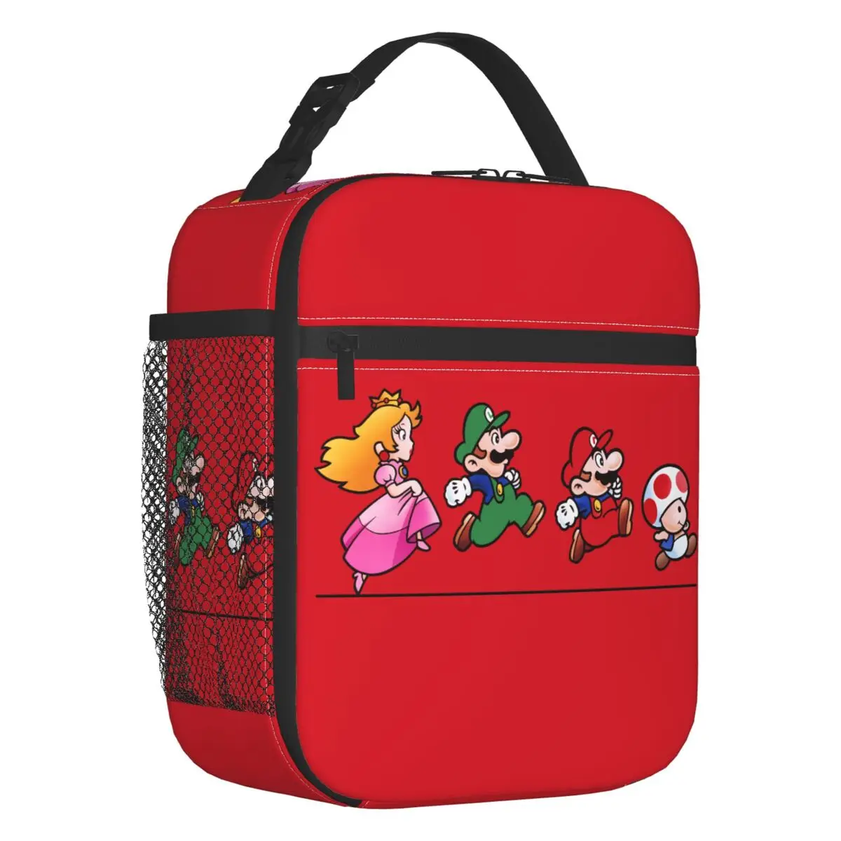 Bolsas Térmicas Personalizadas M-Marioes Video Game Brothers Friends para Escola e Escritório, à Prova de Vazamentos, Lancheira Térmica Bento Box para Homens e Mulheres