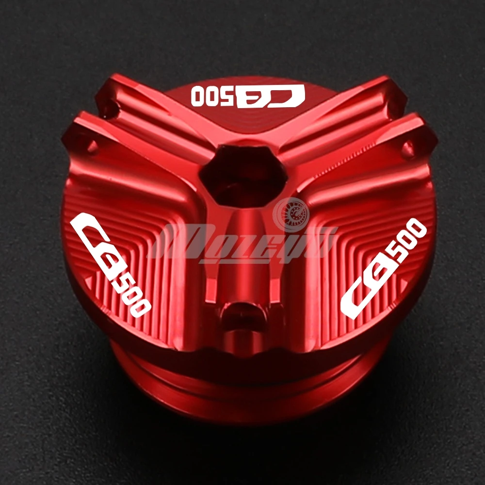 For Honda CB500 CB500F CB500X CB 500 F/X 1994-2024 2025 Motorcycle Aluminum Engine Oil Filler Cover Oil Filter Cover Accessories