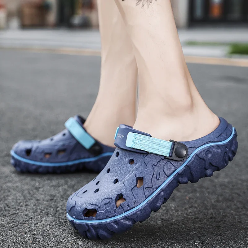 Clogs Man Ankle Home Slippers Men Original Brand Tennis White Flip Flops Height Increasing Shoes Men Winter Net Tennis Dad Bike