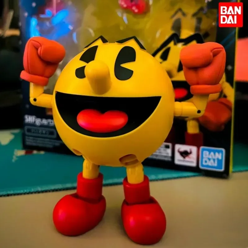 สินค้าของแท้ในสต็อก Bandai S.H. figuarts SHF Pac Man ตุ๊กตาขยับแขนขาได้พีวีซีสุดน่ารักหุ่นอะนิเมะตุ๊กตาของขวัญ