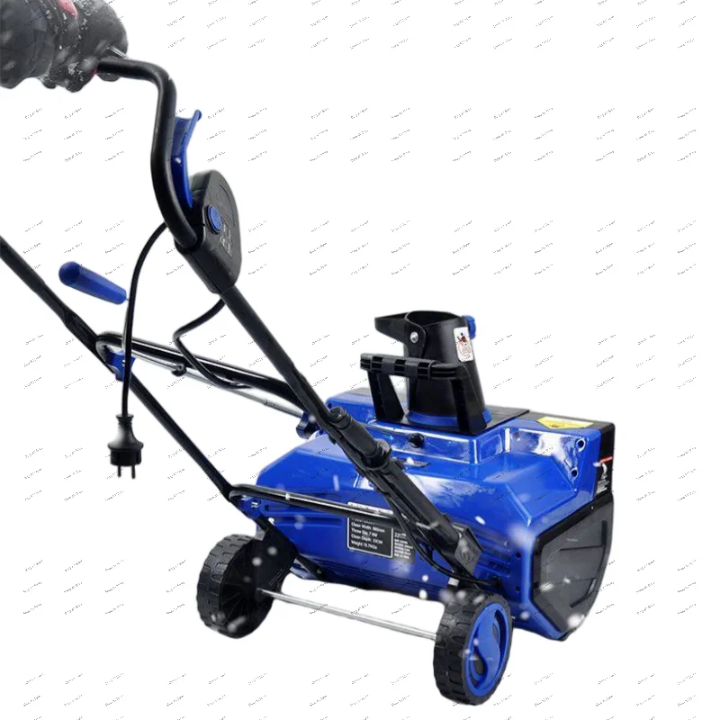 Electric high power hand push snow plow outdoor clearing school road small snow plow lithium battery snow thrower