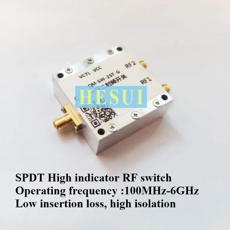 100M-6GHz SPDT High performance RF switch single pole double throw electronic binary channel