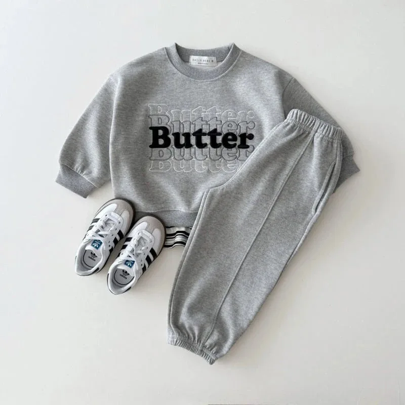 2027 Autumn Children Sweatshirt Girls Letter Embroidery Pullover Tops Cotton Kids Boys Long Sleeve Casual Sweatshirt