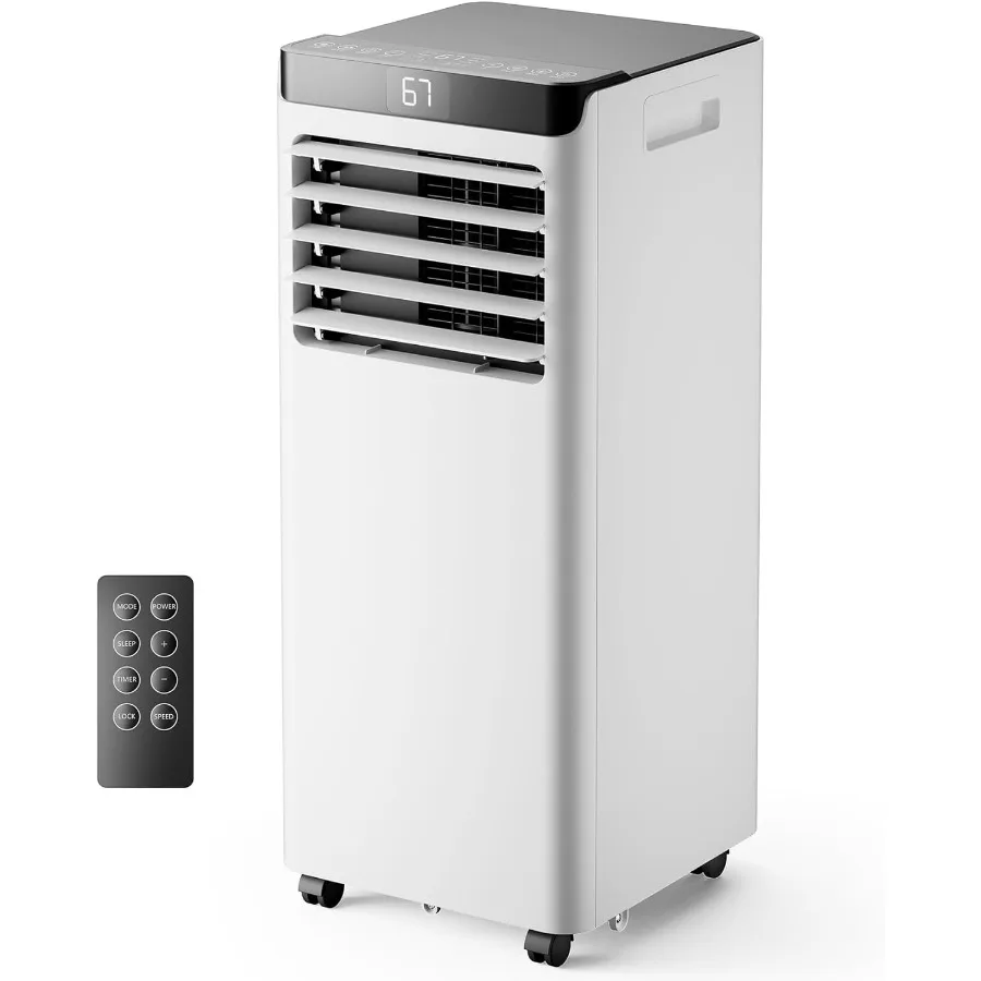 

Portable Air Conditioners 10000 BTU for Large Rooms up to 450 Sq.Ft with 4-in-1 Functionality Remote Control Built-in Dehumidif