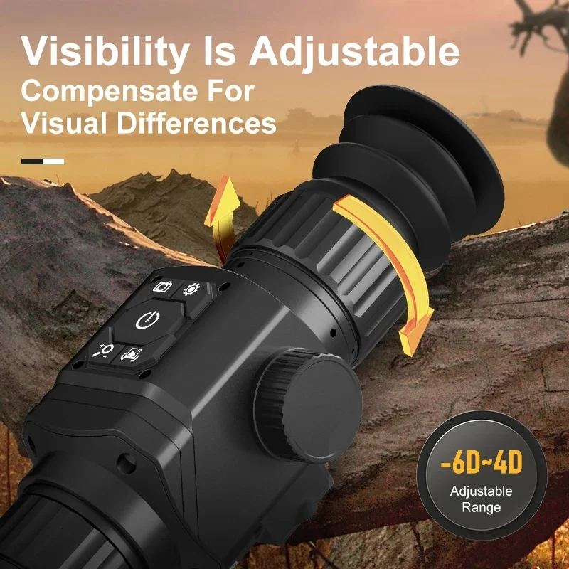 Thermal Monocular 384x288 Resolution Night Vision Waterproof Outdoor Telescop
