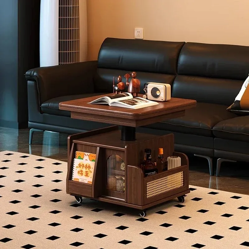 Living Room Mobile Coffee Table Modern Design Trendy Lounge Side Table Space Saving Accent Mesa Auxiliar Space Saving Furniture