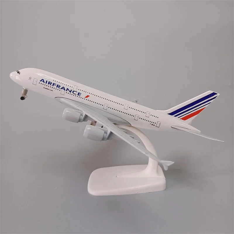 

20cm Alloy Metal Air France AirFrance AIRBUS 380 A380 Airlines Airplane Model Diecast Air Plane Model Aircraft w Landing Gears