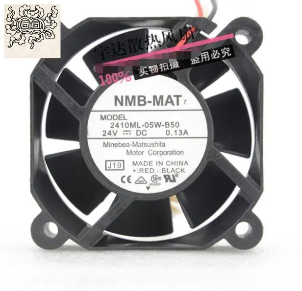 

Ltsf For NMB 2410ML-05W-B50 J19 DC 24V 0.13A 60x60x25mm 2-Wire Server Cooling Fan