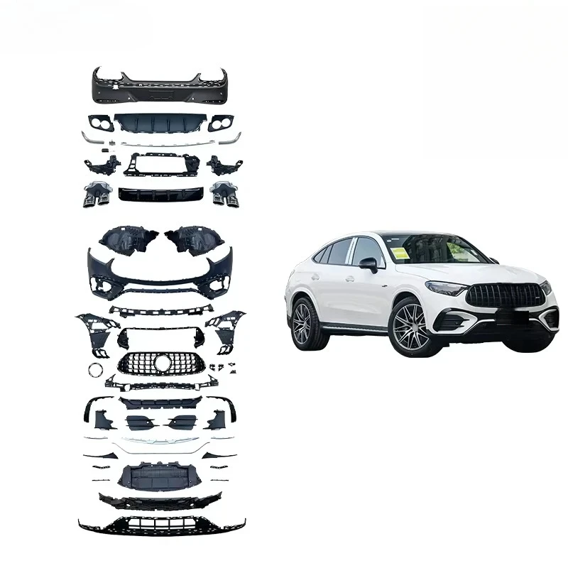 

Bumper Kit GLC Coupe X254 2024 - Upgr to GLC43 Style! Front Bumper, Grille, Rear Bumper & Grill
