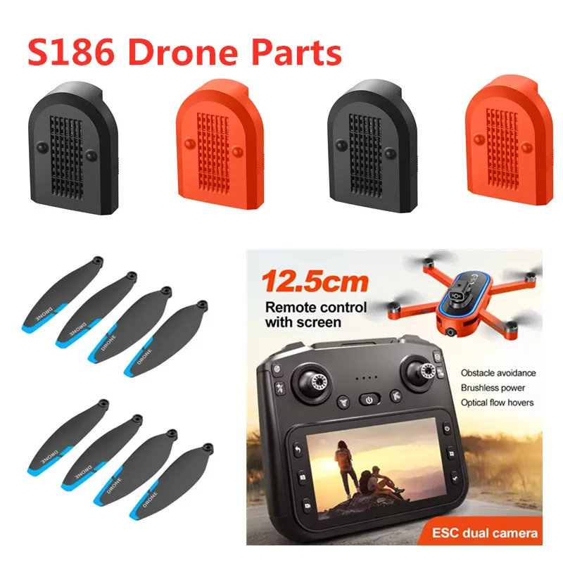 

S186 Drone Battery 3.7V 1600MAH Battery/Propeller For S186 Screen Drone Battery Blades S186 Dron accessory S186 RC Drone Toy