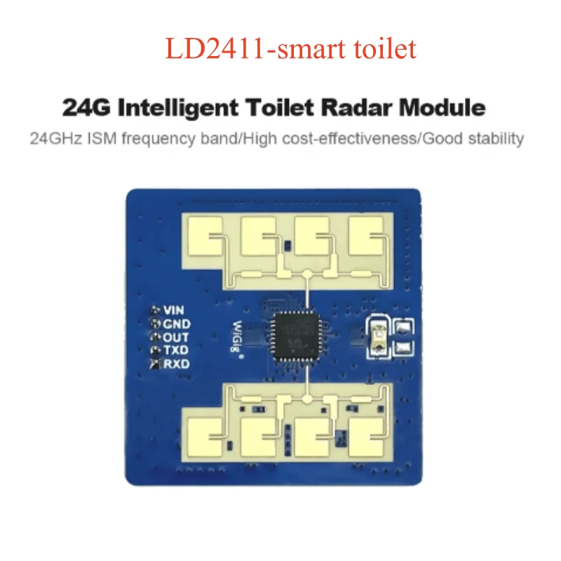 24GHz HLK-LD2410/2410B/2410C/LD2450/LD2411S FMCW Human Presence Sensing Radar Module Millimeter Wave Motion Sensor 5pin Cable CE