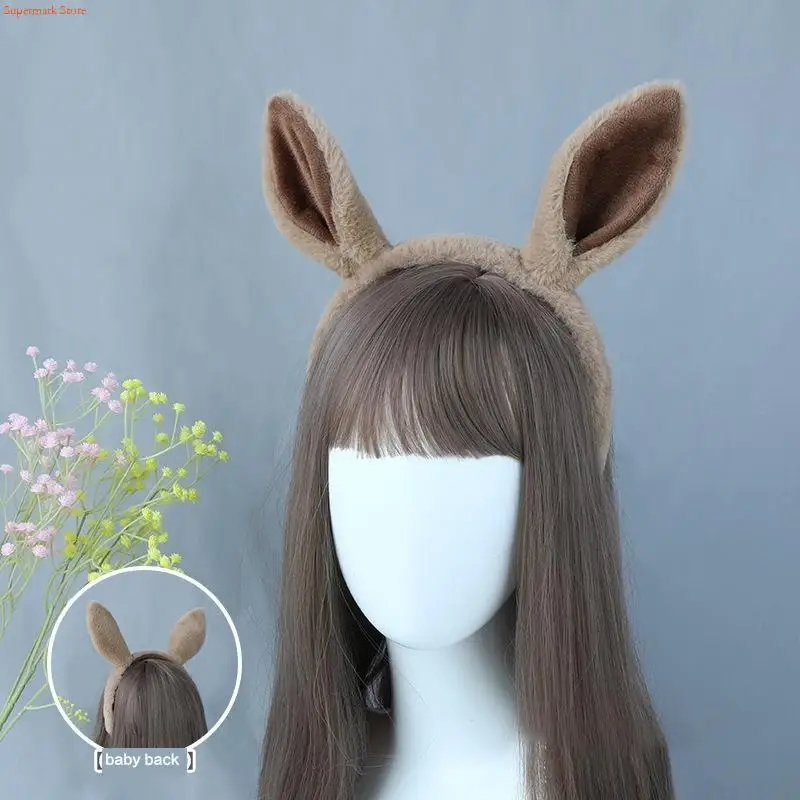 

Q5WE Horse Ear Headband Hand-made Simulation Animal Furry Ears Headwear