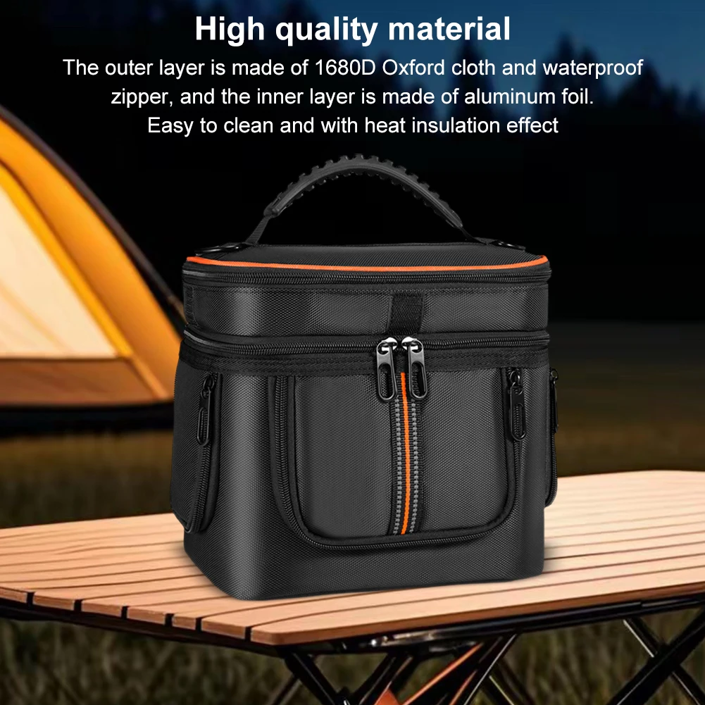 Bolsa de Estuche de transporte para Jackery Explorer 240 V2, estuche de almacenamiento, bolsa de almacenamiento de viaje impermeable, anticaída con correa para el hombro y asa