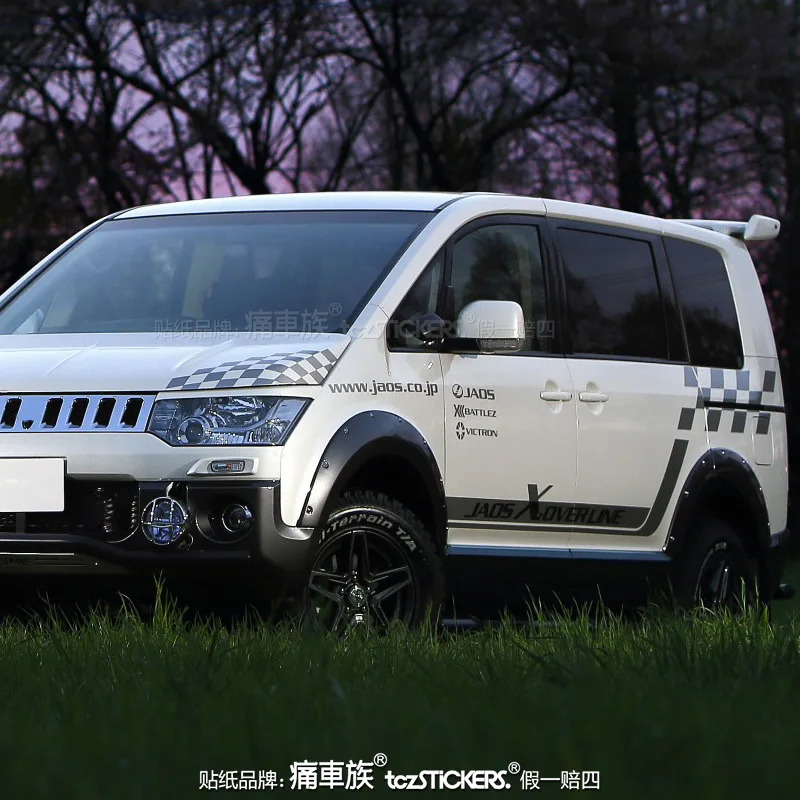 

Новые автомобильные наклейки для Mitsubishi delica D5, наружное украшение кузова, модная наклейка на заказ, виниловые аксессуары