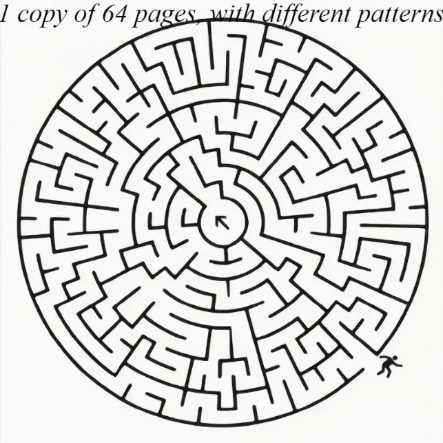 1 Book Focusing on Maze Training Books, Developing Students' Thinking, Attention Games, Puzzle Intelligence Copy Book Tracking