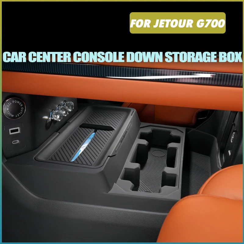 

Car Center Console Down Multi-functional Storage Box Fit for Chery Jetour G700 Modified Auto Silicone Tissue Box Upgrade Parts