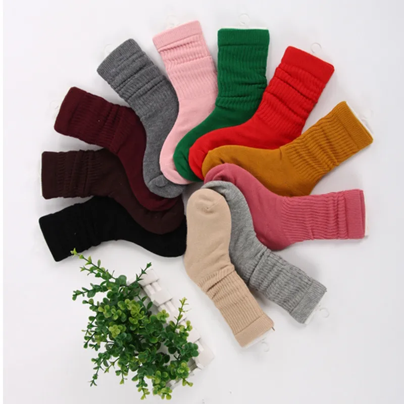 

Spring Autumn Children Socks Cotton Boys Girls Baby Student Fashion Cute Solid Soft Socks For Summer 1-10 Years Kids Teens Socks