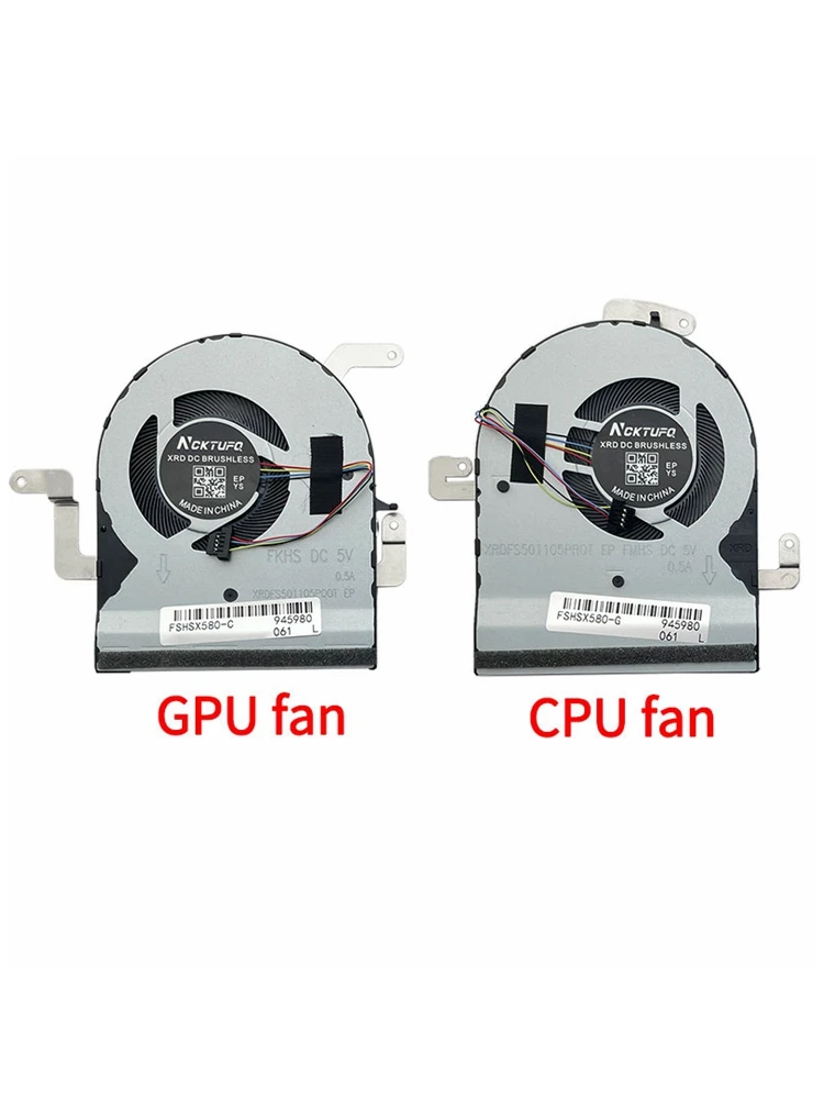 Ventilateur de refroidissement pour processeur d'ordinateur portable, pour Asus N580 N580GD X580VD X580VE NX580V NX580VD N580V N580VD M580V M580GD FJNK FJNL