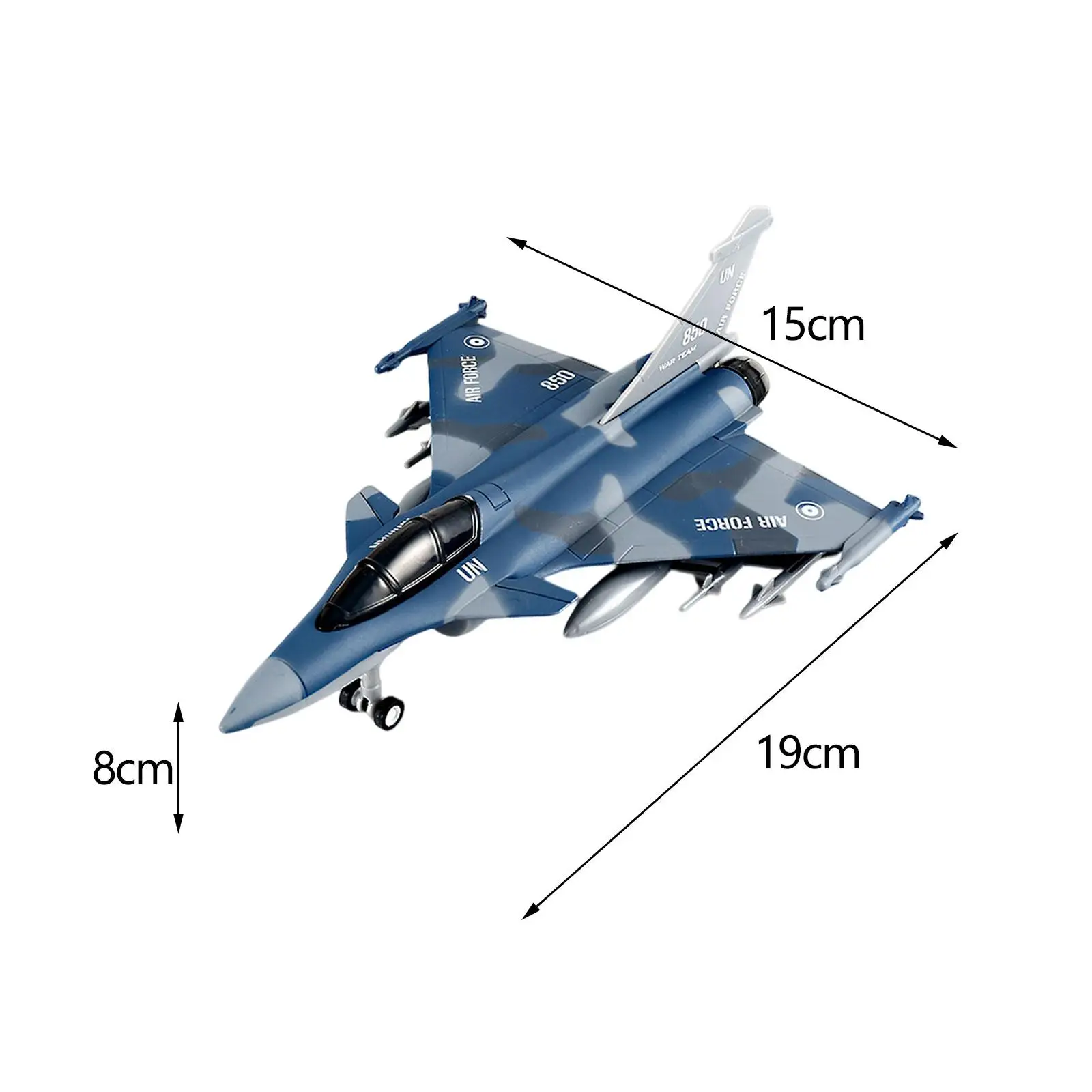 Modèle d'avion de chasse en alliage moulé sous pression, avion à réaction, jouet pour bar, bureau, maison