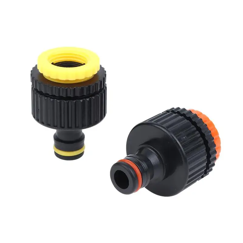 1/2" 3/4" 1 Inch Thread Quick Connector Garden Irrigation Hose Quick Coupling Plastic Watering Pipe Quick Connector Fittings