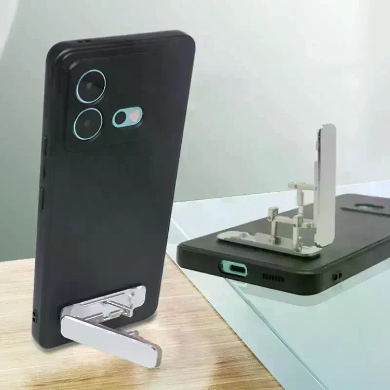 

Миниатюрная мобильная подставка для телефона (1/3 шт.), невидимая, складная, из алюминия, регулируемая, высококачественная, из прочного материала.