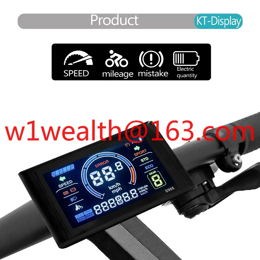 26-Inch 27.5-Inch 29-Inch Rear Wheel 48V/52V/60V 2000W 45A Sine Wave Controller SW900 LCD Color Wheel Motor Conversion Kit