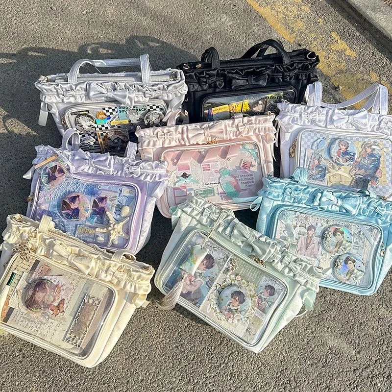 

Оригинальная сумка-тоут Ballet Holiday Lolita из искусственной кожи, однотонная, универсальная, через плечо, Itabag